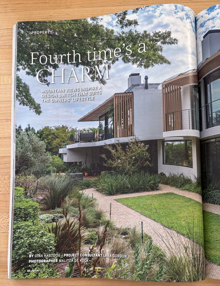 Fourth time’s a Charm — South African Home Owner, July 2026, opening article page