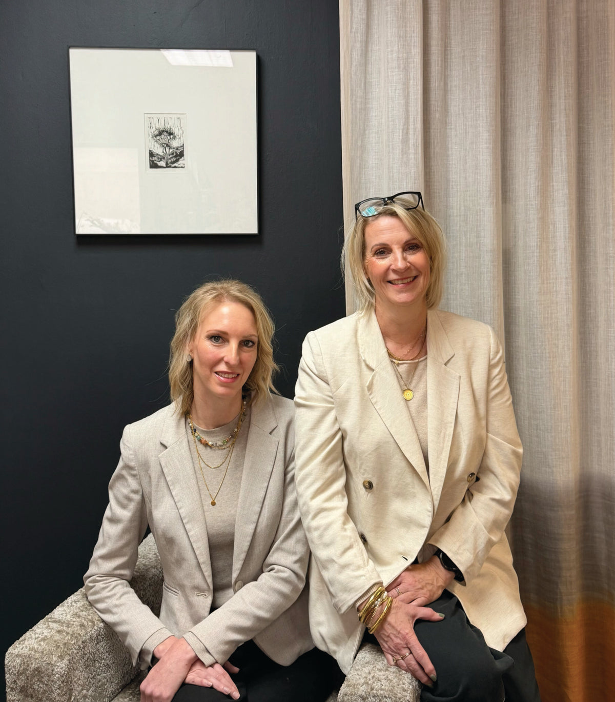 Carla Garzouzie and Hettie Bester of Duvenci Interiors